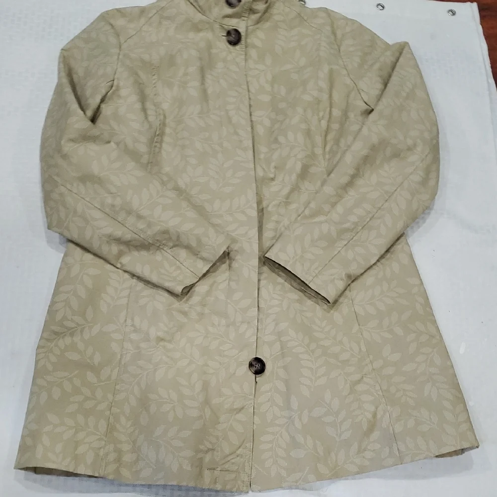 Eddie Bauer Light Tan Trench Coat - Picture 11 of 16